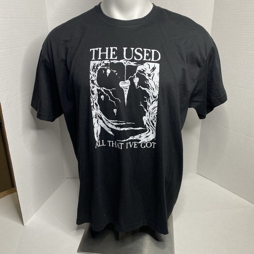 Vintage The Used All That I’ve Got Black Unisex Shirt Size XL